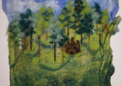 Illustration Needle Felting Trees Plants Master Class with Hillary Dow