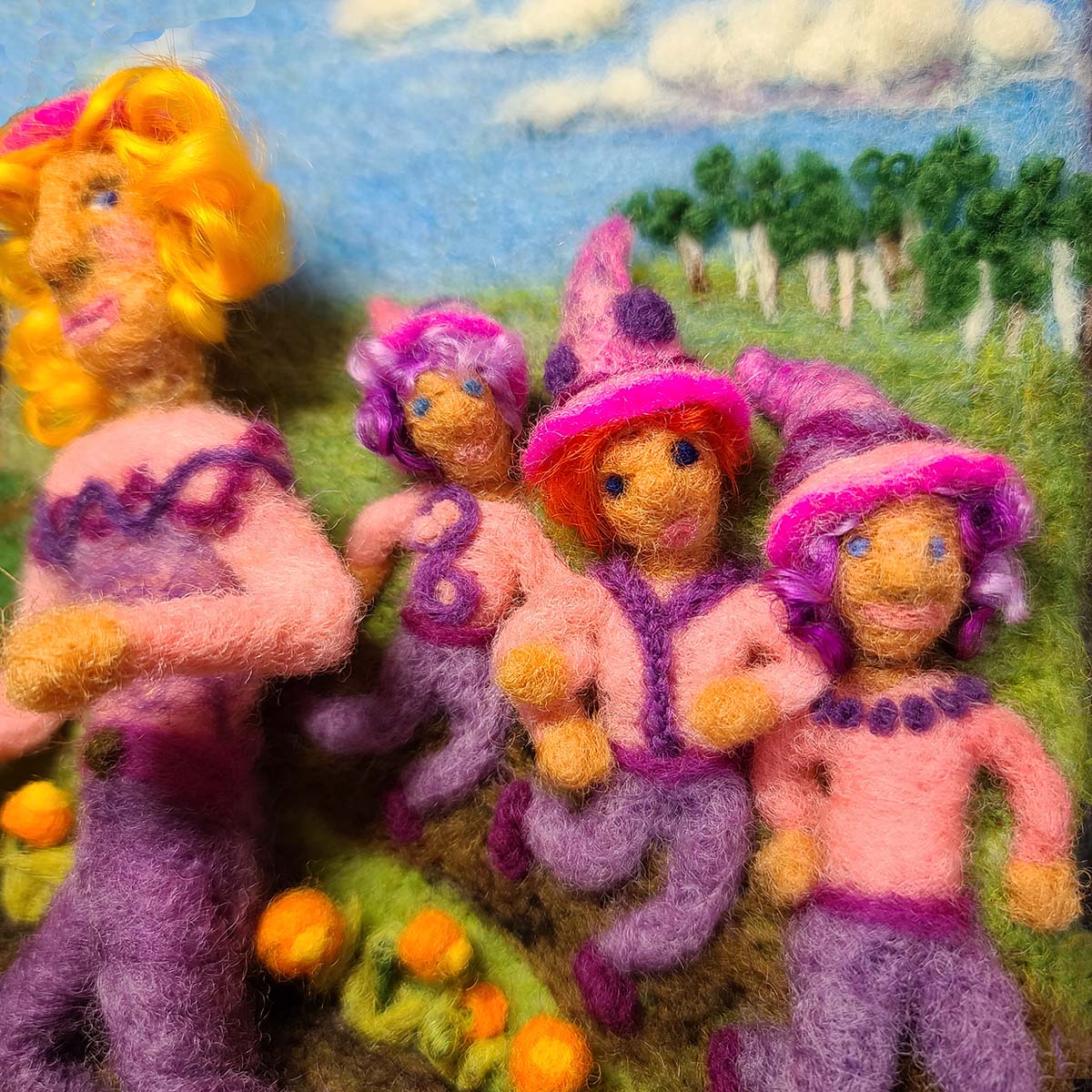 Needle Felted Elves and fairies by Hillary Dow