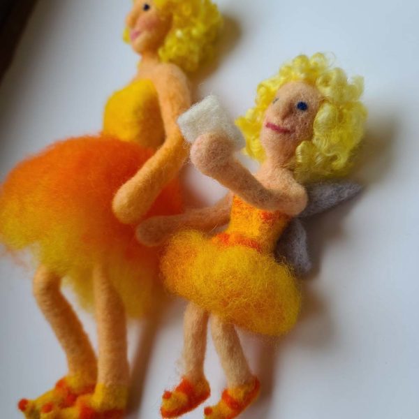 Sun Fairy Dolls - learn to needle felt your own figurine