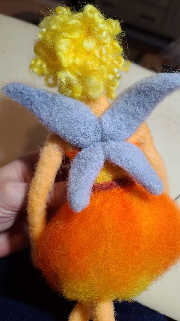 Needle Felting Lesson - Attaching Four Fairy Wings 