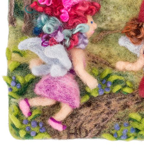 artist's initials, detail in rocky road