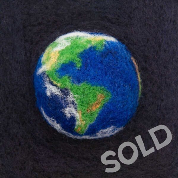 earth felted illustration - sold