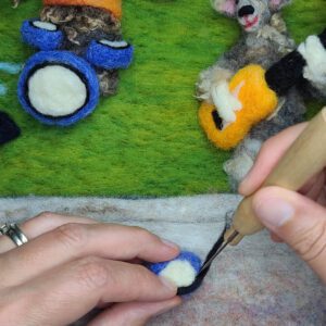 Felting Lesson: 2D and 3D Rock Band