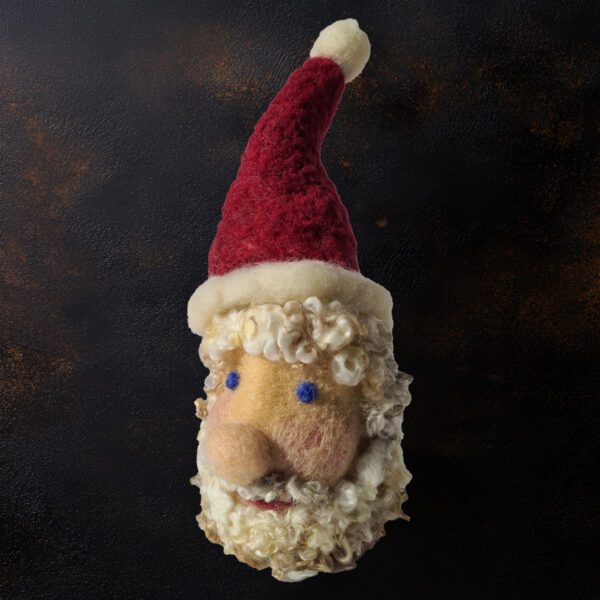 3D Santa felting lesson with fiber artist Hillary Dow