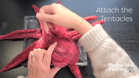 Attach-Tentacles-low Attach tentacles felting lesson