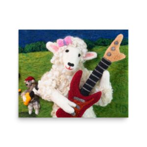 Leona's Guitar Art Print