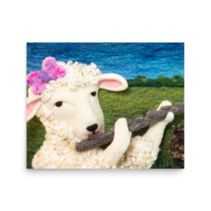 Leona's Flute Art Print