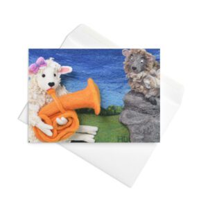 Leona's Tuba Greeting card