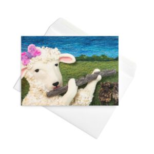 Leona's Flute Greeting Card