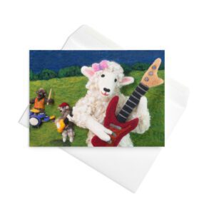 Leona's Guitar Greeting card