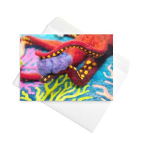 Tentacles with Coral Greeting Card